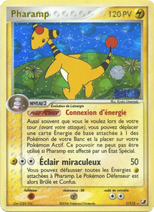 Carte Pokémon Pharamp #1 — Forces Cachées