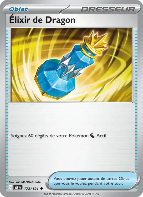 Carte Pokémon Élixir de Dragon #172 — Étincelles Déferlantes