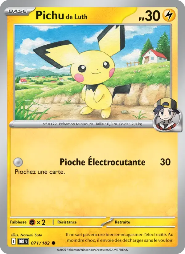 Carte Pokémon Pichu de Luth #071 — Rivalités Destinées