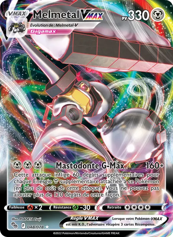 Carte Pokémon Melmetal VMAX #048 — Pokémon GO