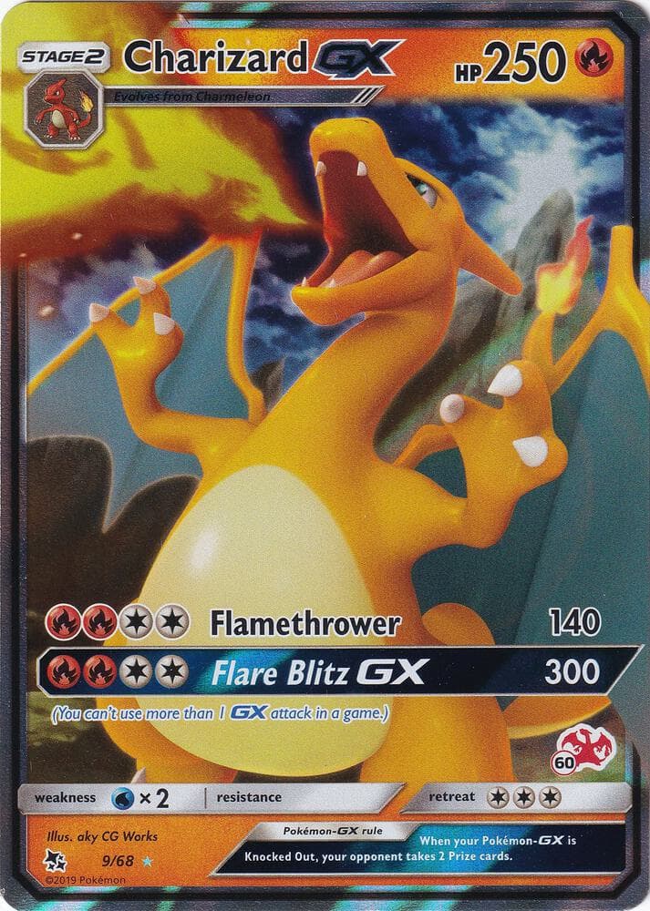Charizard GX #009 Stamp — Hidden Fates