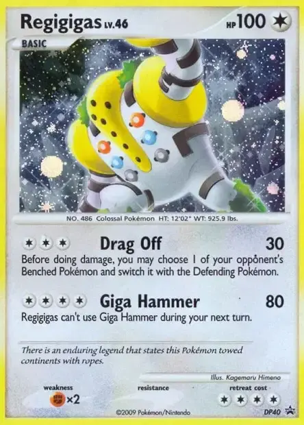 Carte Pokémon Regigigas #DP40 — Jumbo