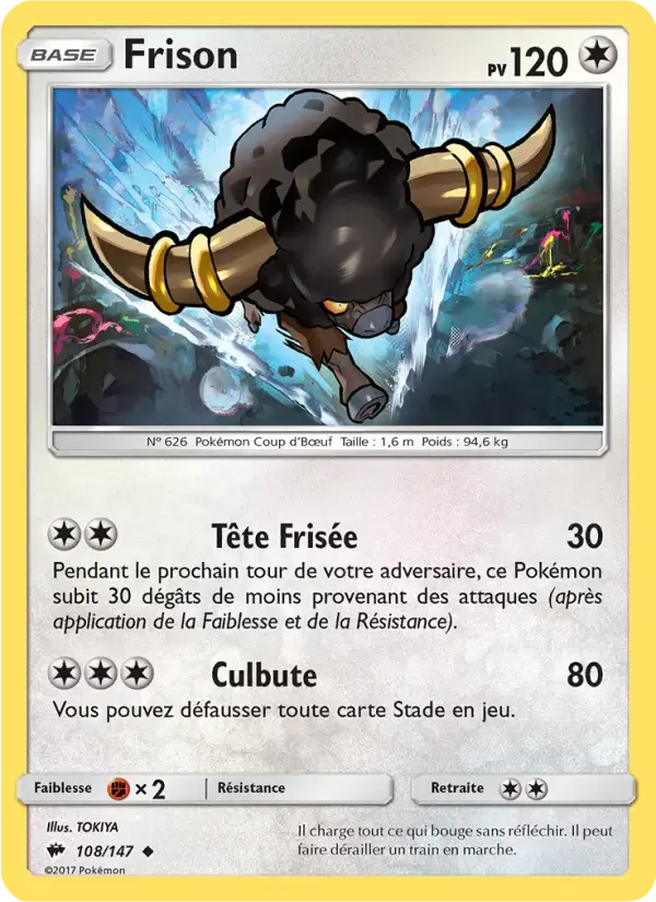 Carte Pokémon Frison #108 — Ombres Ardentes
