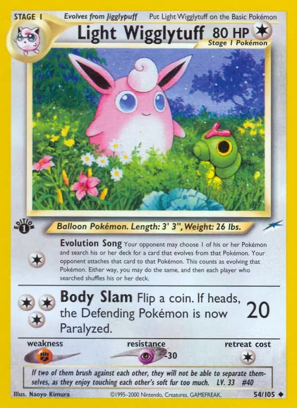Light Wigglytuff #54 — Neo Destiny