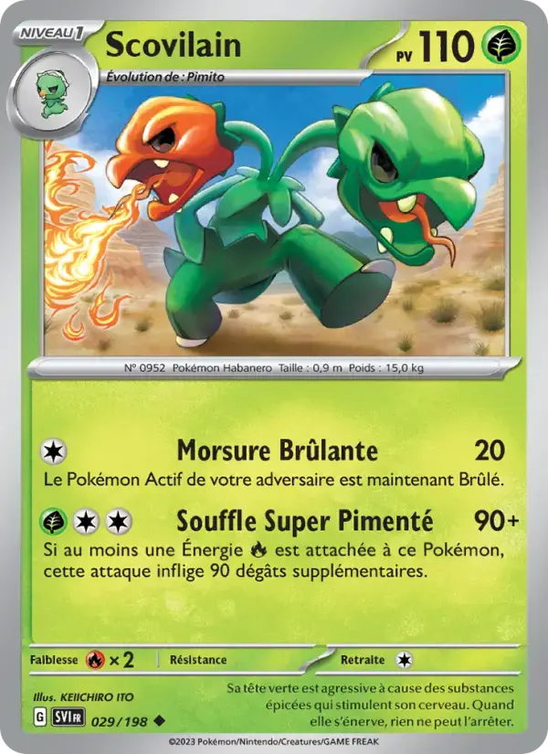 Carte Pokémon Scovilain #029 — Écarlate et Violet