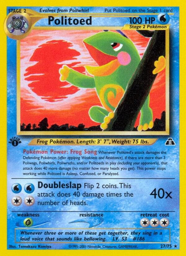 Politoed #27 — Neo Discovery