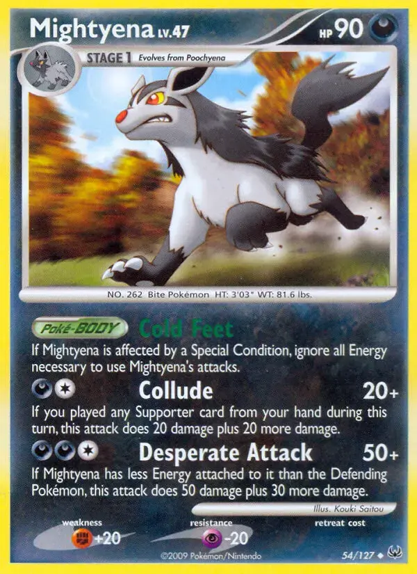 Mightyena #54 — Platinum