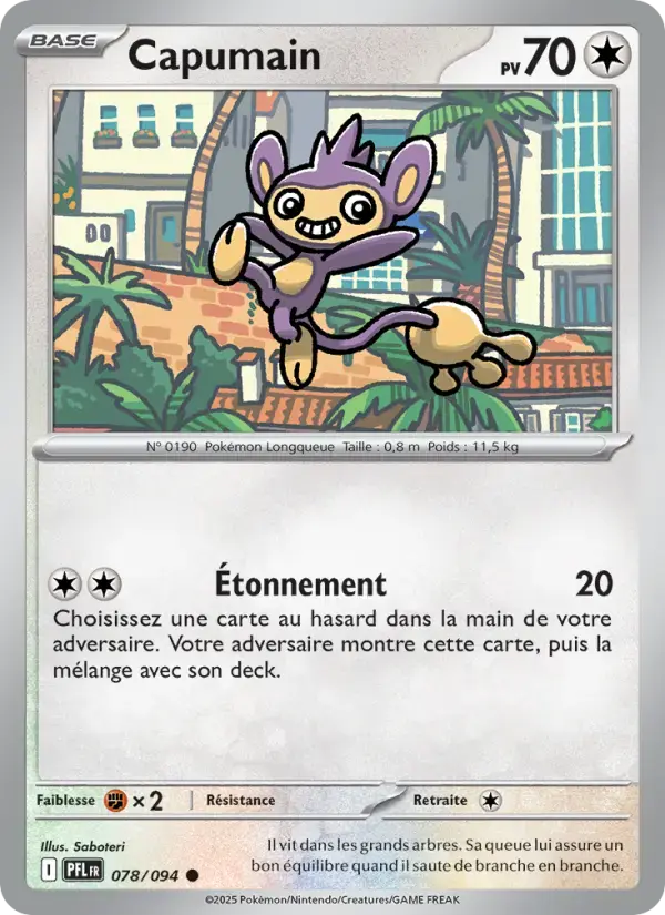 Carte Pokémon Capumain #078 — Flammes Fantasmagoriques