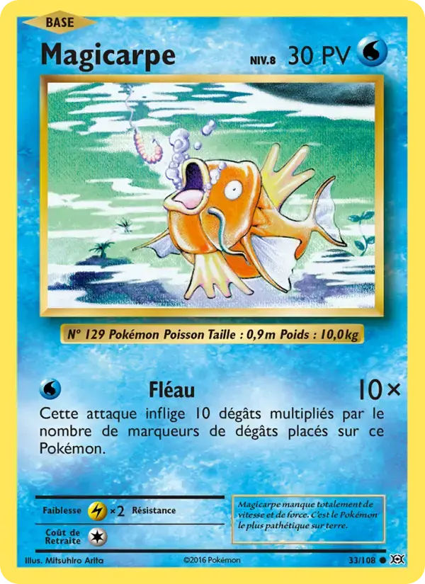 Carte Pokémon Magicarpe #33 — Évolutions XY