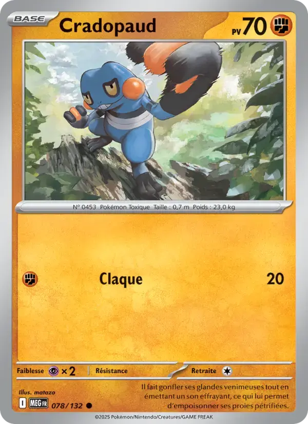 Carte Pokémon Cradopaud #078 — Méga-Évolution