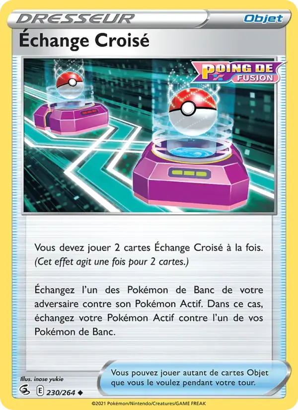 Carte Pokémon Échange Croisé #230 — Poing de Fusion