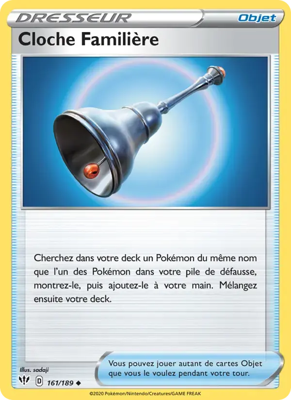 Carte Pokémon Cloche Familière #161 — Ténèbres Embrasées