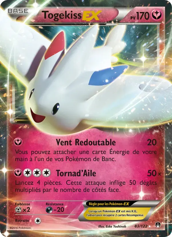 Carte Pokémon Togekiss EX #83 — Rupture Turbo