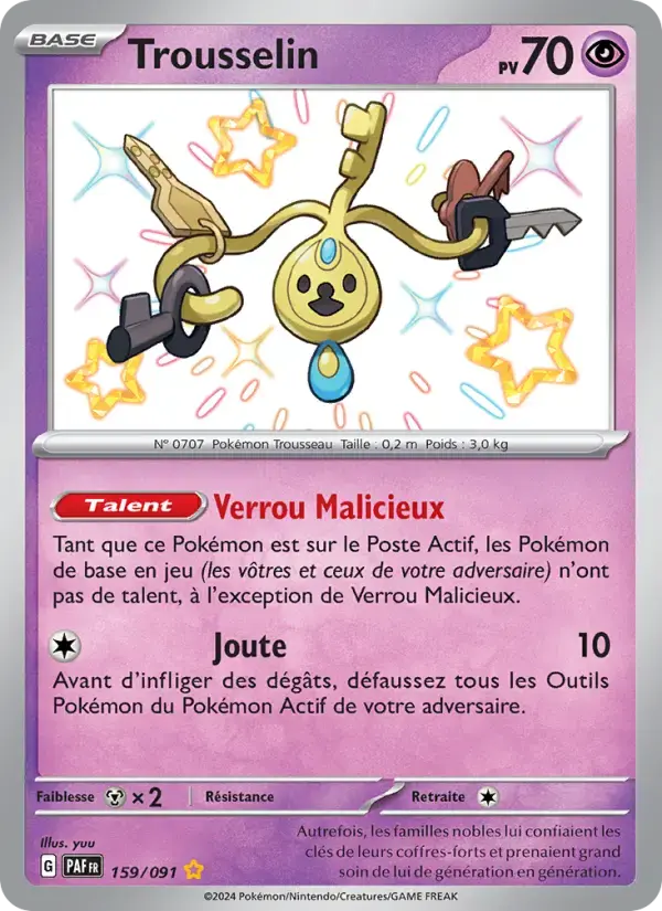 Carte Pokémon Trousselin #159 — Destinées de Paldea