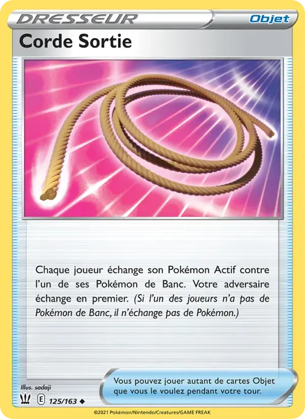 Carte Pokémon Corde Sortie #125 — Styles de Combat
