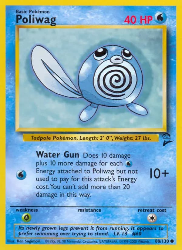 Poliwag #88 — Base Set 2