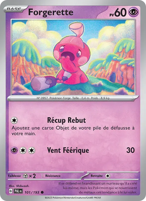 Carte Pokémon Forgerette #101 — Évolutions à Paldea