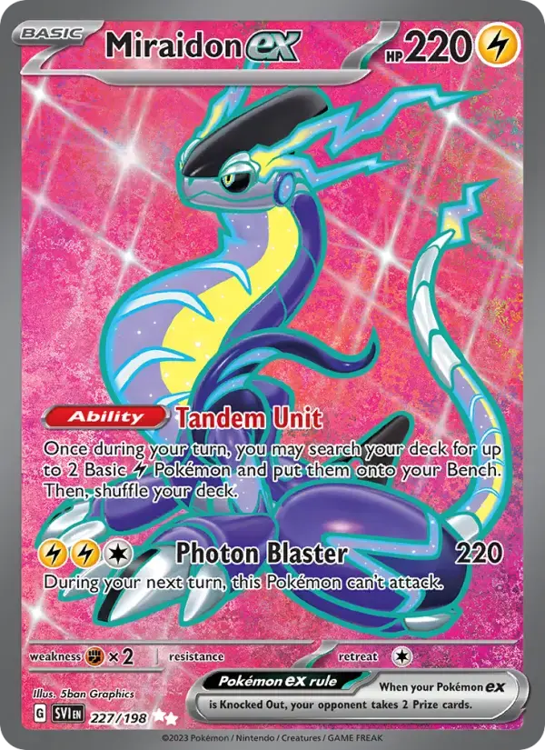 Miraidon ex #227 — Scarlet & Violet