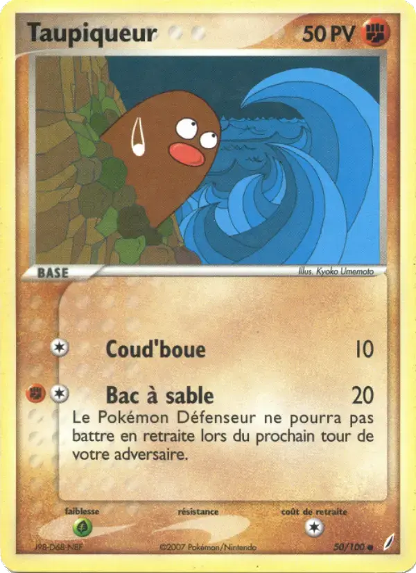 Carte Pokémon Taupiqueur #50 — Gardiens de Cristal