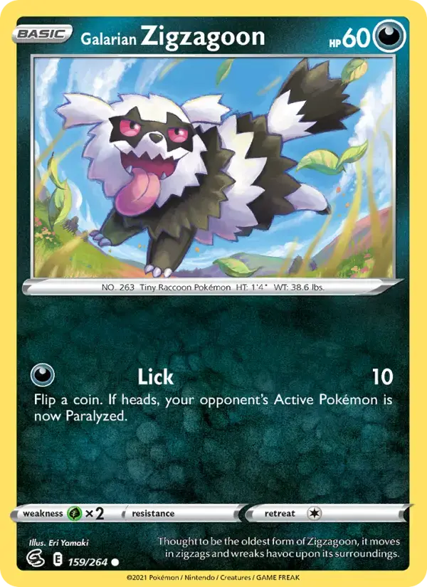 Galarian Zigzagoon #159 — Fusion Strike