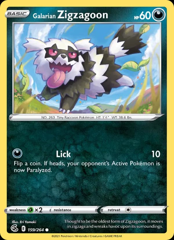 Galarian Zigzagoon #159 — Fusion Strike