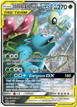 Celebi & Venusaur GX #SM167 — Sun & Moon Promos