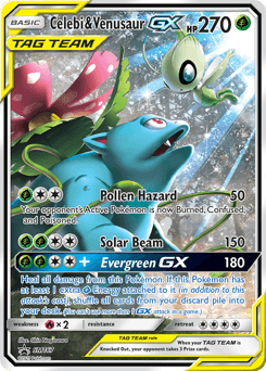 Carte Pokémon Celebi et Florizarre GX #SM167 — Promos Soleil et Lune