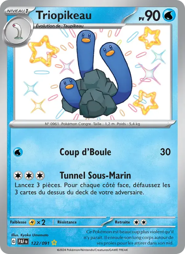 Carte Pokémon Triopikeau #122 — Destinées de Paldea