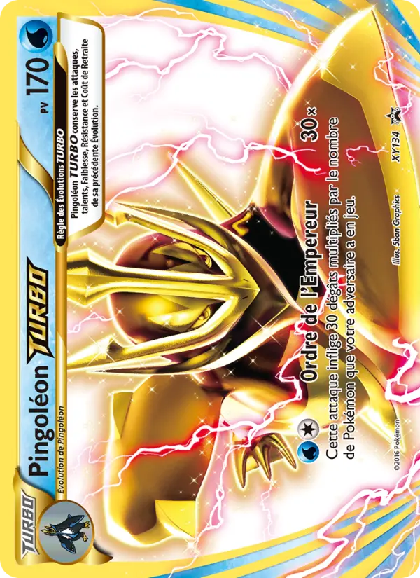 Carte Pokémon Pingoléon TURBO #XY134 — Promos X&Y