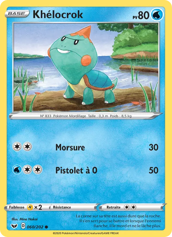 Carte Pokémon Khélocrok #60 — Épée et Bouclier