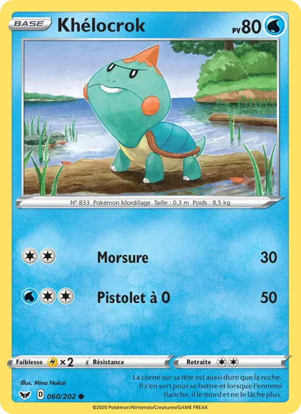 Carte Pokémon Khélocrok #60 — Épée et Bouclier
