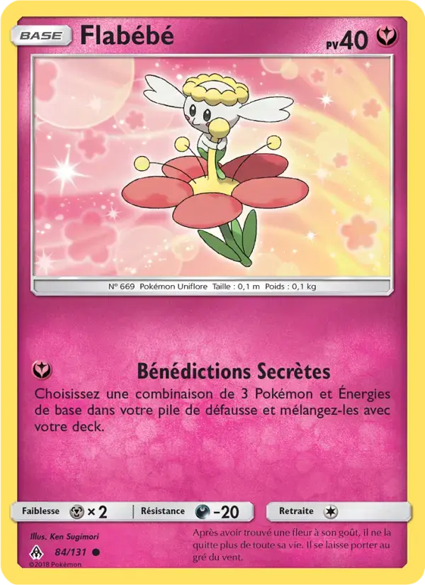 Carte Pokémon Flabébé #84 — Lumière Interdite