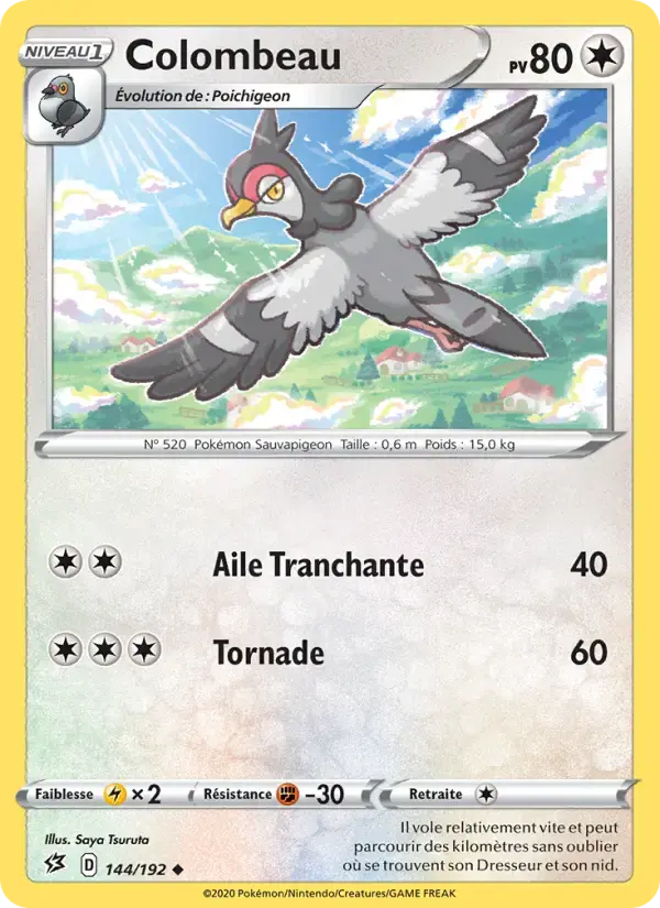 Carte Pokémon Colombeau #144 — Clash des Rebelles