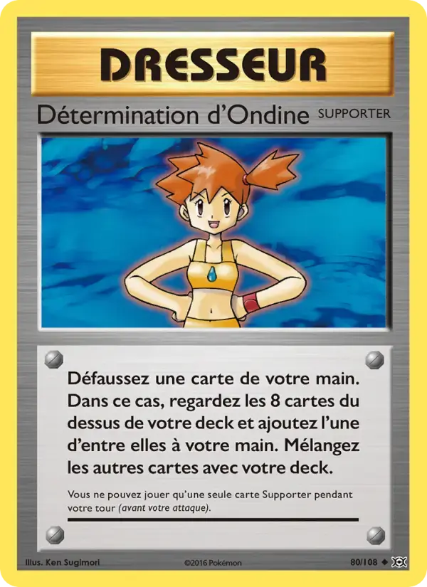 Carte Pokémon Détermination d'Ondine #80 — Évolutions XY