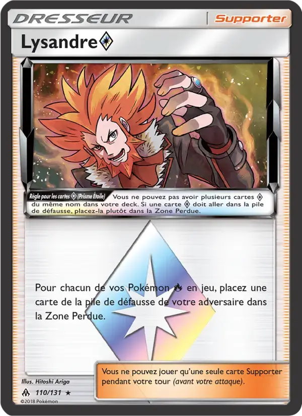 Carte Pokémon Lysandre ◇ #110 — Lumière Interdite