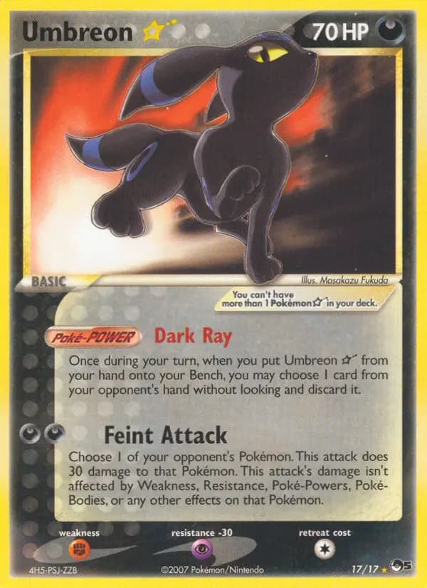 Umbreon ★ #17 — POP 5