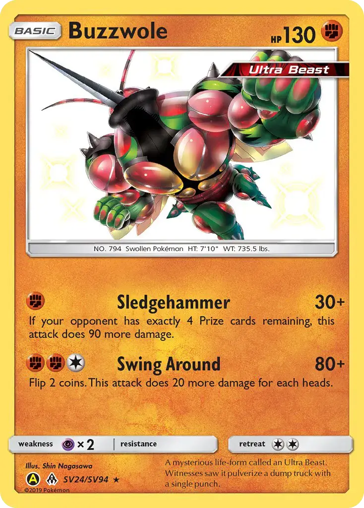 Buzzwole #SV24 — Hidden Fates