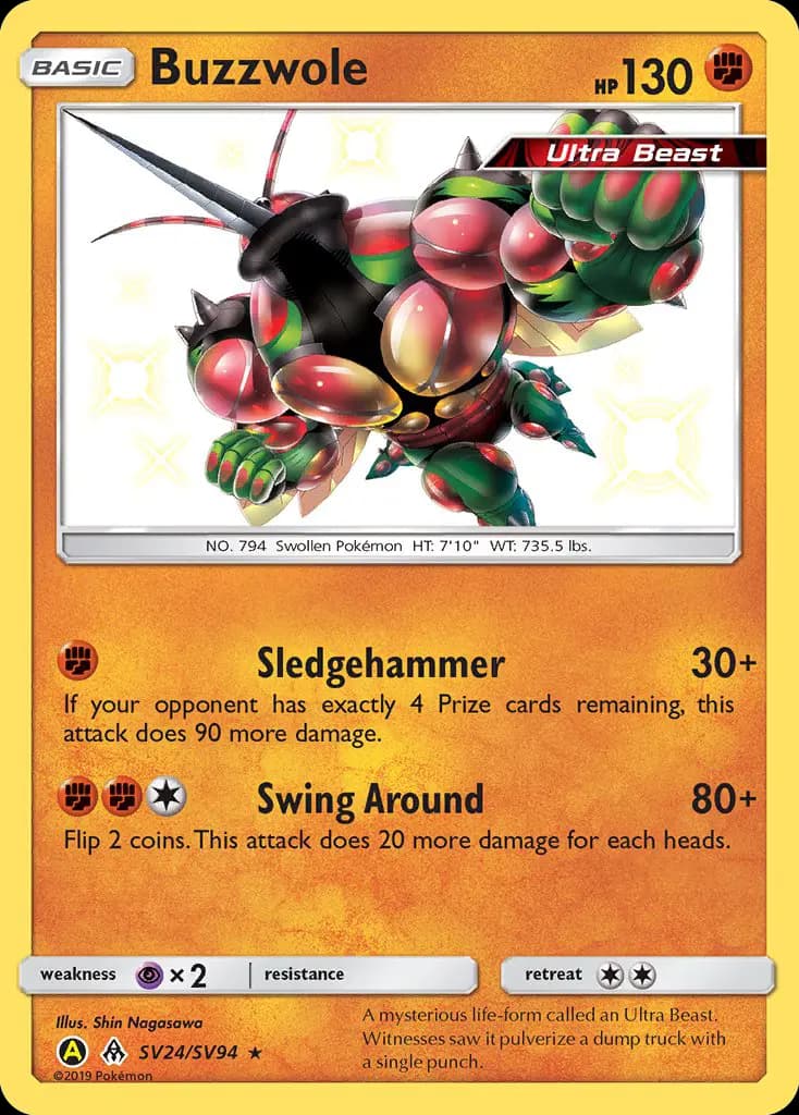 Buzzwole #SV24 — Hidden Fates