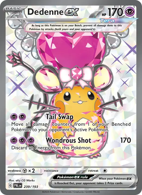 Dedenne ex #239 — Paldea Evolved