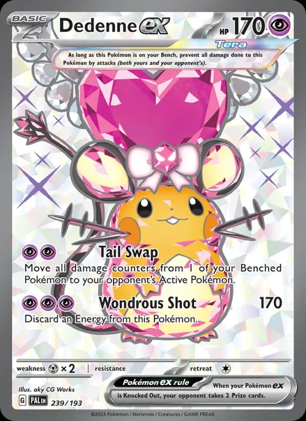Dedenne ex #239 — Paldea Evolved