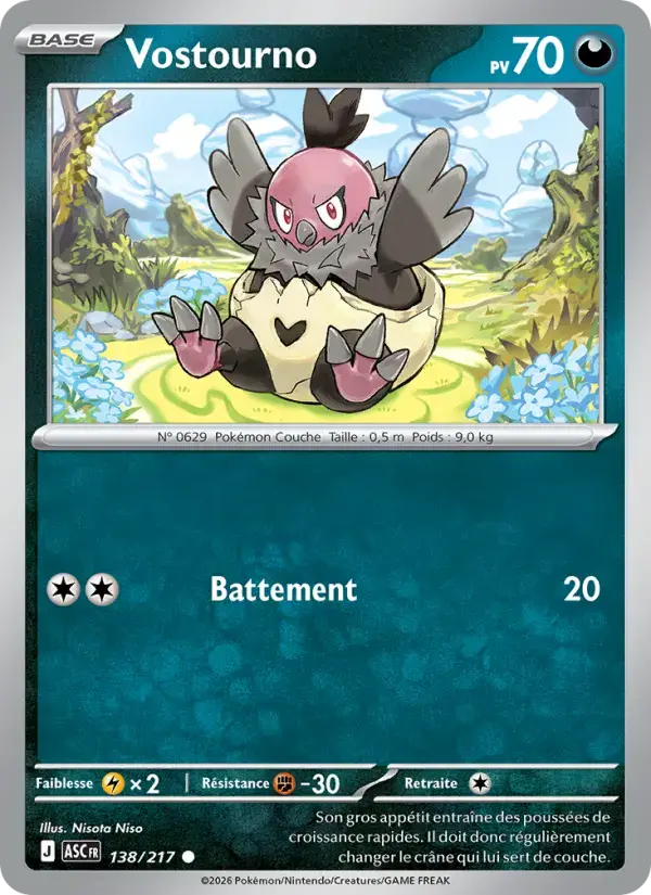 Carte Pokémon Vostourno #138 — Héros Transcendants