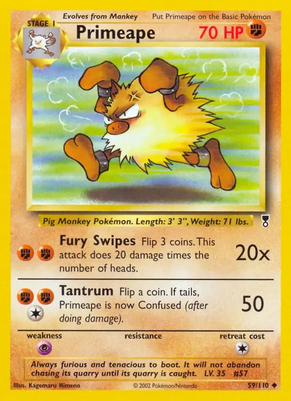 Primeape #59 — Legendary Collection