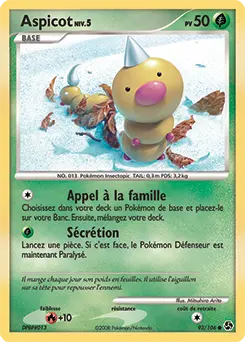 Carte Pokémon Aspicot #93 — Duels au Sommet
