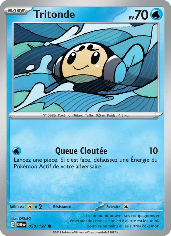 Carte Pokémon Tritonde #050 — Flammes Obsidiennes
