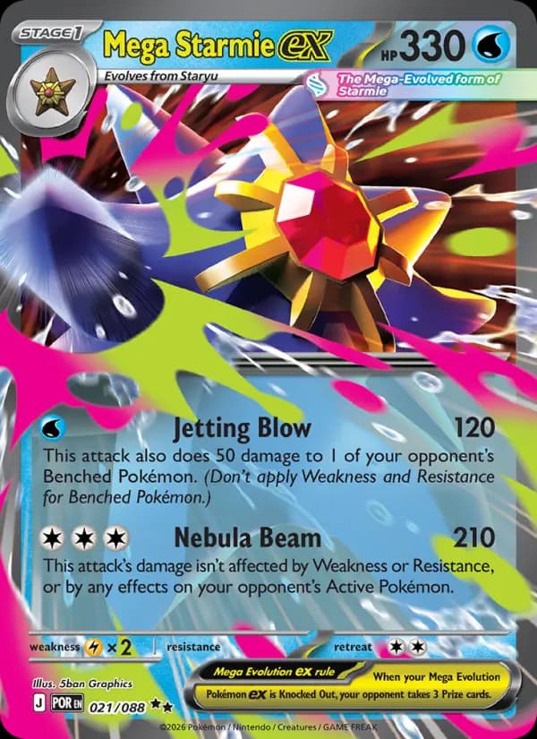 Carte Pokémon Méga-Staross-ex #021 — Équilibre Parfait