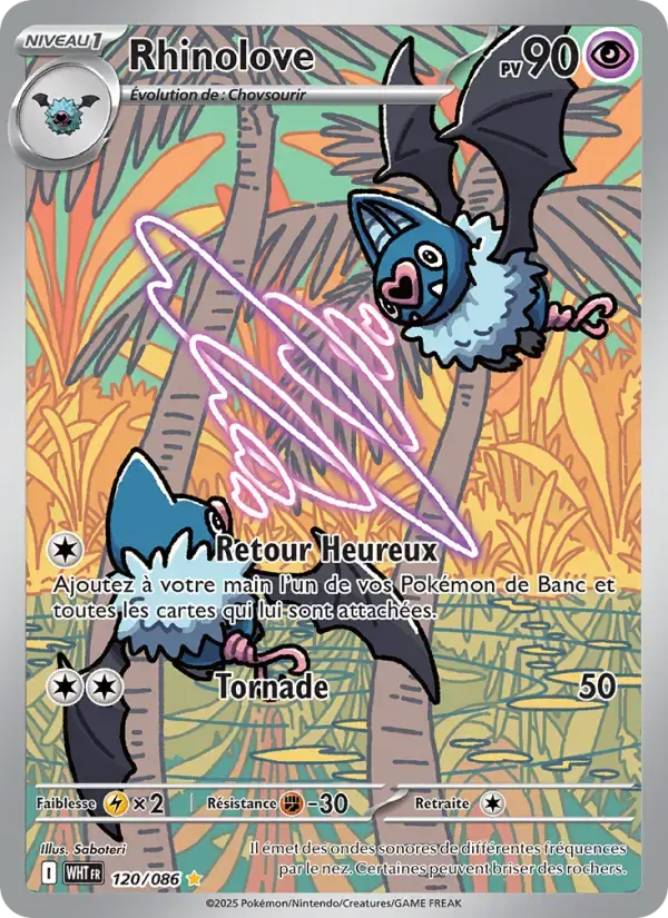 Carte Pokémon Rhinolove #120 — Flamme Blanche