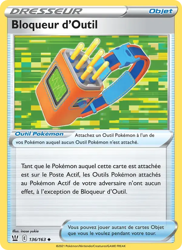 Carte Pokémon Bloqueur d'Outil #136 — Styles de Combat