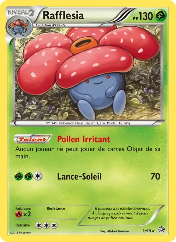 Carte Pokémon Rafflesia #3 — Origines Antiques