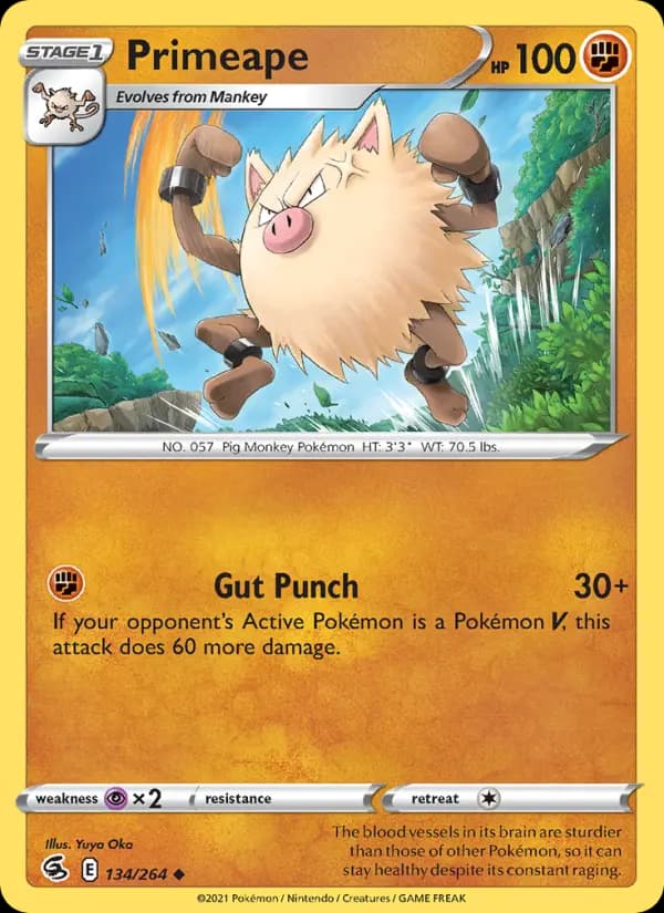 Primeape #134 — Fusion Strike