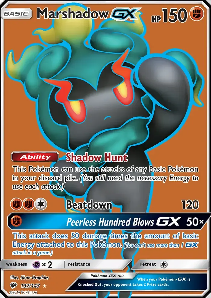 Marshadow GX #137 — Burning Shadows